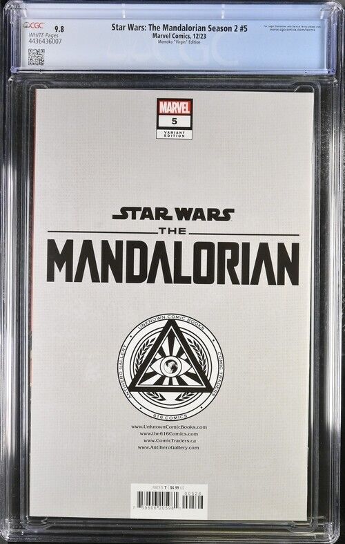 Star Wars: The Mandalorian Season 2 #5 Momoko "Virgin" Edition CGC 9.8 (2023)