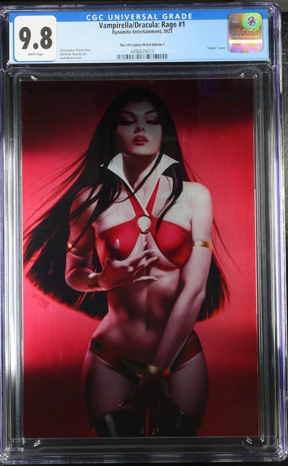 Vampirella/Dracula: Rage #1 The 616 Comics Metal Edition C CGC 9.8 (2023)