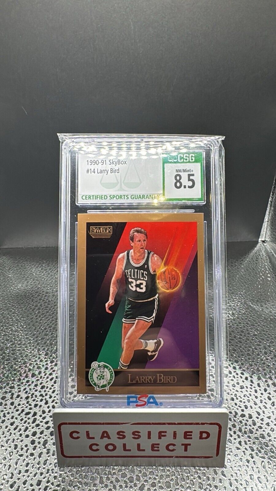 1990-91 Skybox #14 Larry Bird CSG 8.5