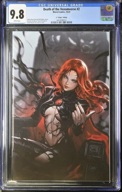 Death of the Venomverse #2 Li "Virgin" Edition CGC 9.8 (2023)