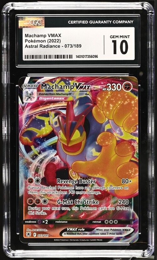 Pokemon Machamp VMAX 073/189 Astral Radiance English Gem Mint 10 (2022)