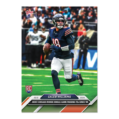 Caleb Williams - 2024 TOPPS NOW® Football Card 9 RC Rookie