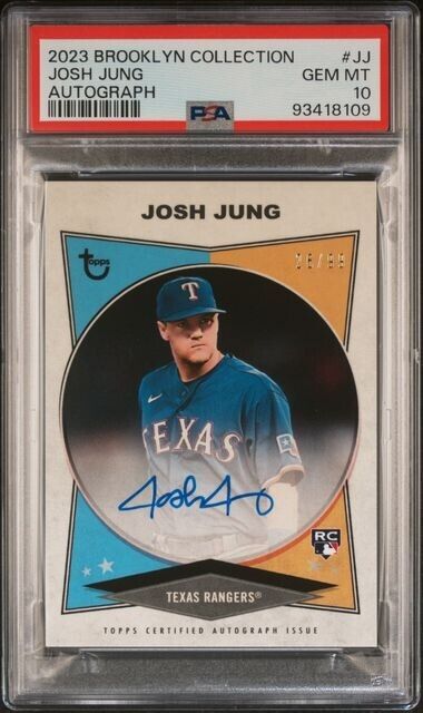 2023 TOPPS BROOKLYN COLLECTION AUTOGRAPH Josh Jung /99 Gem Mint 10