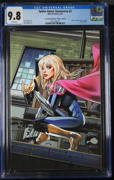 Spider-Gwen: Gwenverse #2 - CGC 9.8 - Second Printing/Land Virgin Variant