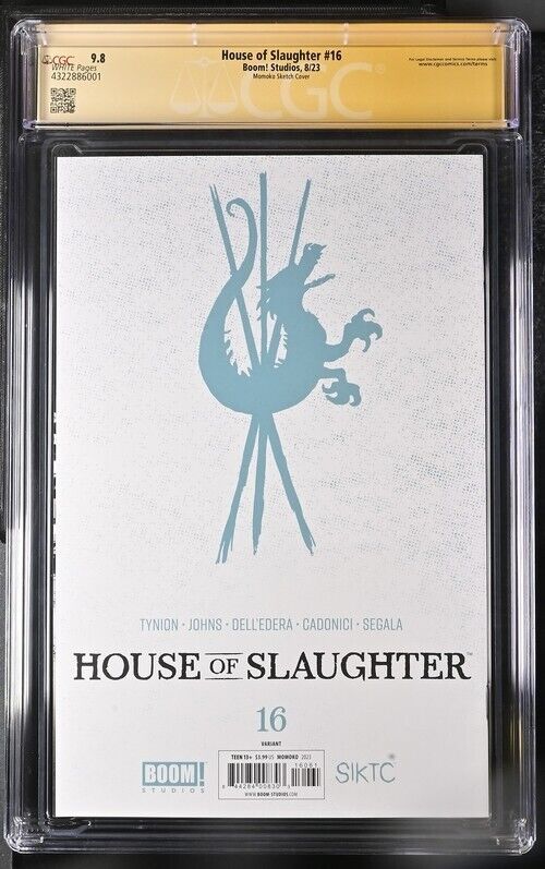 House Of Slaughter #16 Virgin Variant Graded CGC 9.8 Signed By Peach Momoko