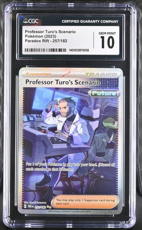 Pokemon Professor Turo's Scenario 257/182 Paradox Rift English Gem Mint 10 2023