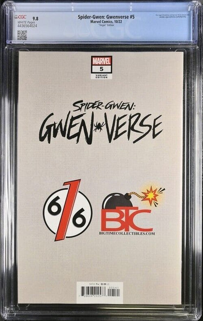 Spider-Gwen: Gwenverse #5 "Virgin" Edition CGC 9.8 (2022)