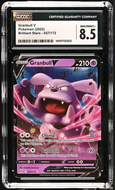 Pokemon Granbull V 057/172 Brilliant Stars English 8.5 (2022)