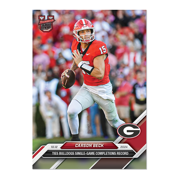 Carson Beck - 2024 Bowman U Now® Football Card 25