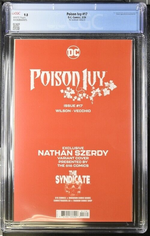 Poison Ivy #17 The Syndicate Edition B CGC 9.8 (2024)