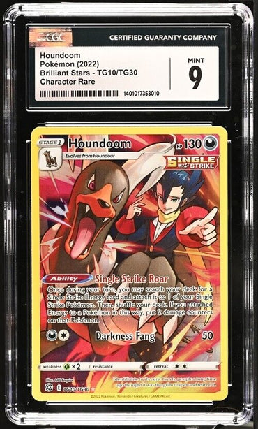 Pokemon Houndoom TG10/TG30 Brilliant Stars English Character Rare 9  (2022)