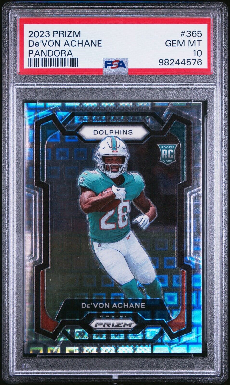 2023 PANINI PRIZM 365 De'VON ACHANE PANDORA GEM MINT 10 /400