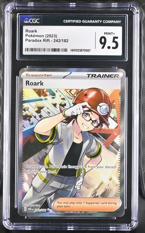 Pokemon Roark 242/182 Paradox Rift - PAR EN English Mint+ 9.5 (2023)