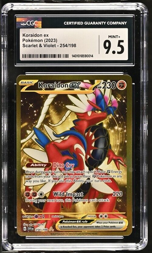 Pokemon Koraidon ex 254/198 Scarlet & Violet - SV1EN English Mint+ 9.5 (2023)