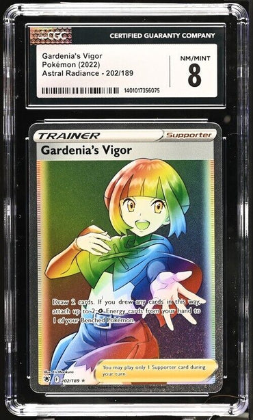 Pokemon Gardenia's Vigor 202/189 Astral Radiance English Rainbow Rare 8  (2022)