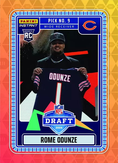 2024 Panini Instant Rome Odunze NFL Draft Night Rookie Card