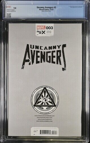 Uncanny Avengers #3 Ejikure Variant Cover CGC 9.8 (2023)