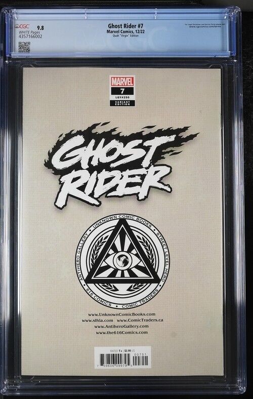 Ghost Rider #7 Quah Virgin Variant CGC 9.8 (2022)