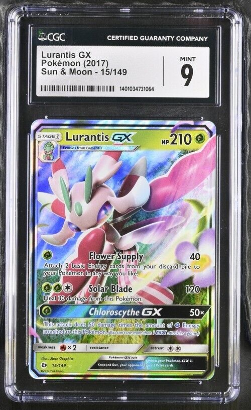 Pokemon Lurantis GX 15/149 Sun & Moon English Ultra Rare 9 (2017)