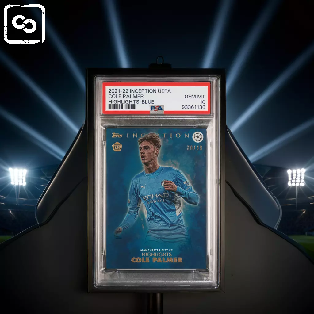 2021 TOPPS INCEPTION UEFA CLUB COLE PALMER HIGHLIGHTS-BLUE PSA 10 /49