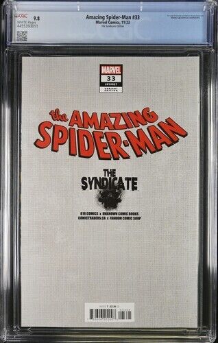 Amazing Spider-Man #33 The Syndicate Edition CGC 9.8 (2023)