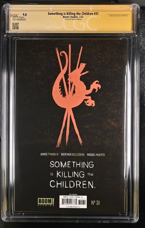 Something is Killing the Children #31 1:75 Frison Sketch Foil Signed x1  Frison