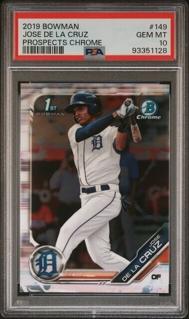 2019 BOWMAN PROSPECTS CHROME Jose De La Cruz 149 Gem Mint 10