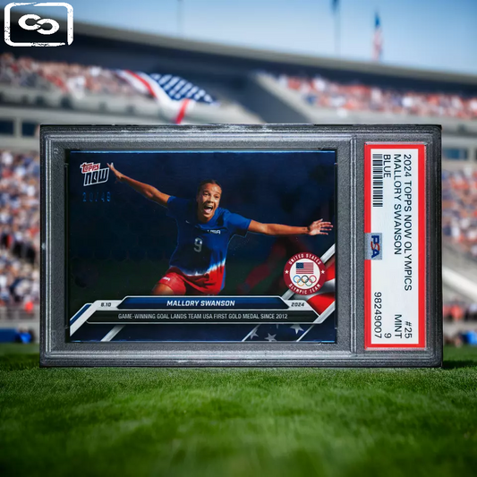2024 TOPPS NOW OLYMPIC GAMES 25 MALLORY SWANSON BLUE PSA 9 /49