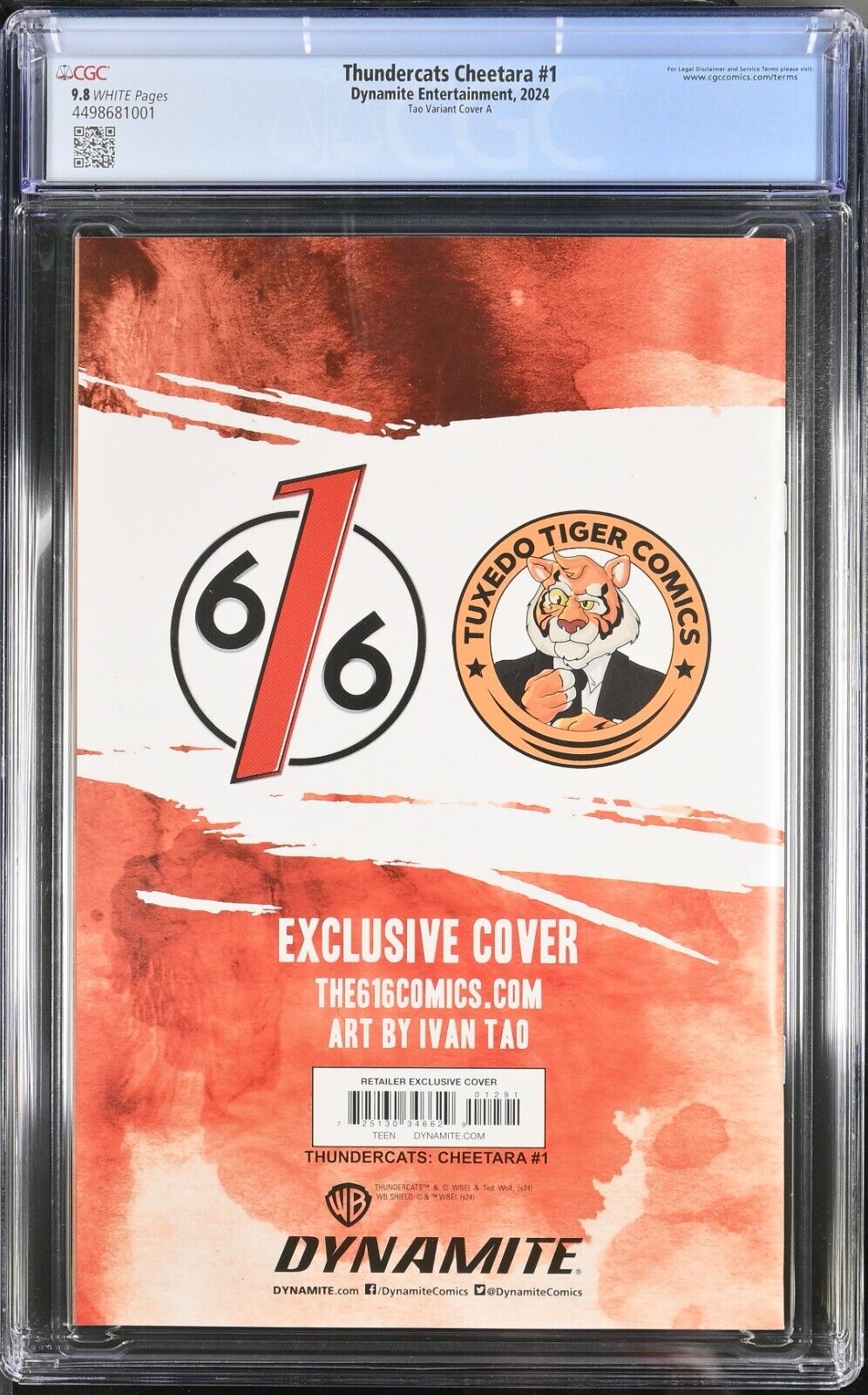 Thundercats Cheetara #1 Tao Variant Cover A CGC 9.8 (2024)