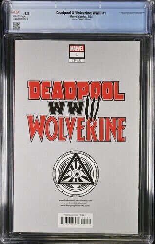 Deadpool & Wolverine: WWIII #1 Kirkham ""Virgin"" Edition CGC 9.8 (2024)