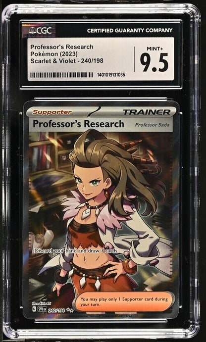 Pokemon Professor's Research 240/198 SV1EN English Mint+ 9.5 (2023)