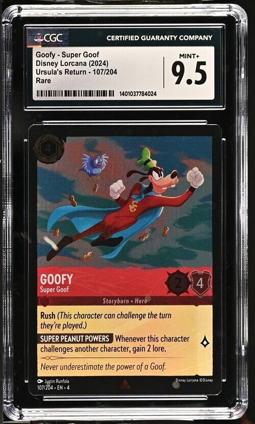Disney Lorcana Goofy-Super Goof 107/204 Ursula's Return English R Mint+ 9.5 2024