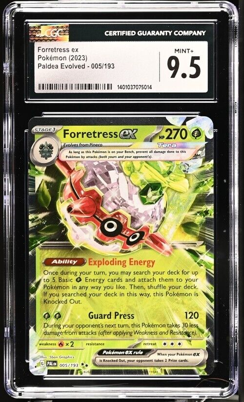 Pokemon Forretress ex 005/193 Paldea Evolved - PAL EN English Mint+ 9.5 (2023)