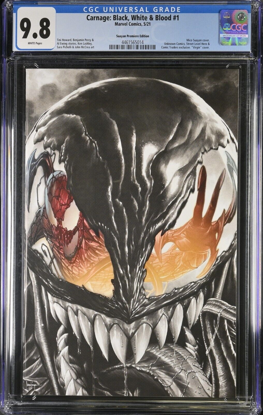 Carnage: Black, White & Blood #1 Suayan Premiere Edition CGC 9.8 (2021)