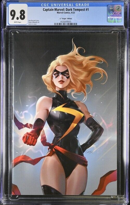 Captain Marvel: Dark Tempest #1 Li ""Virgin"" Edition CGC 9.8 (2023)