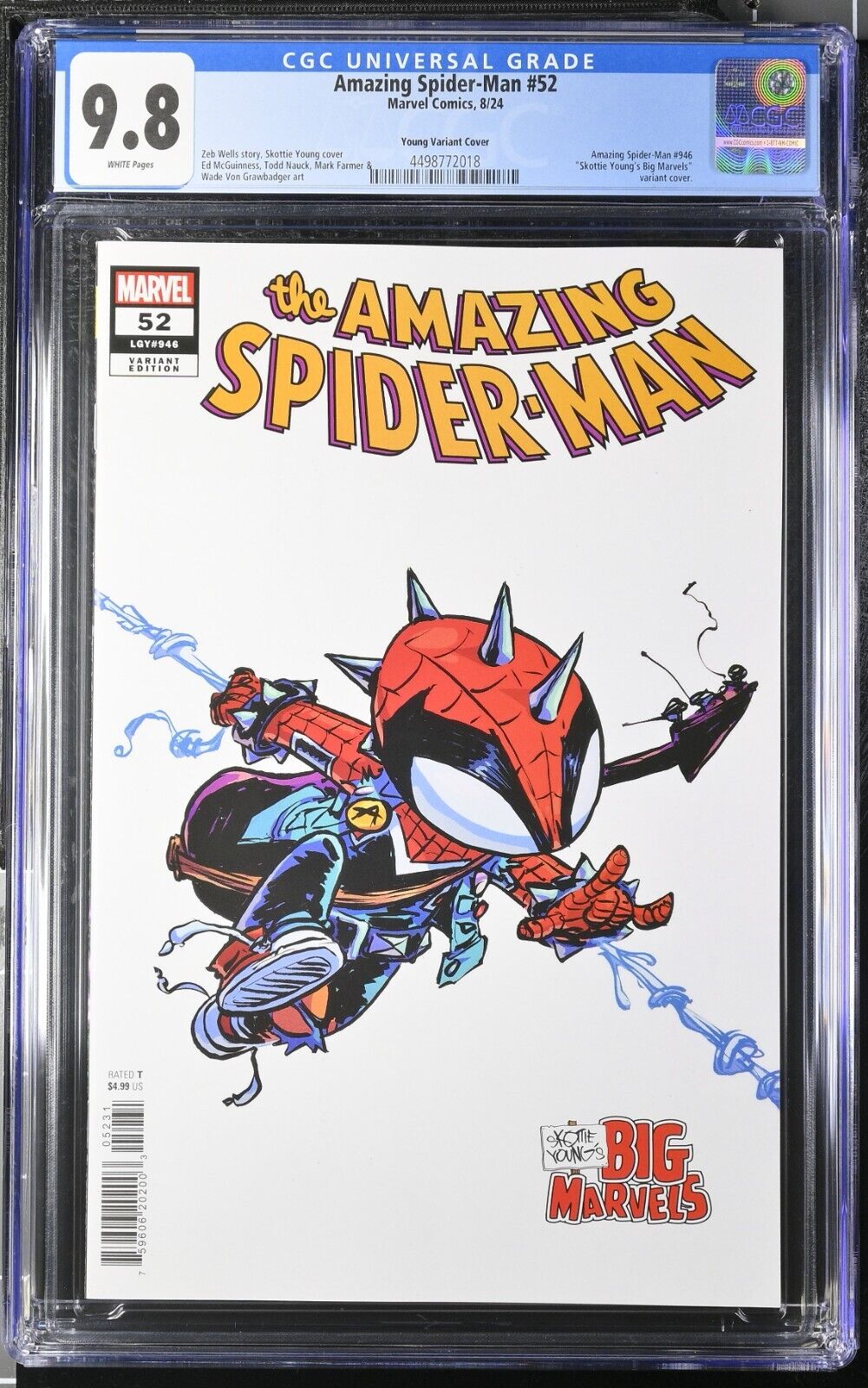 Amazing Spider-Man #52 Young Variant Cover CGC 9.8 (2024)