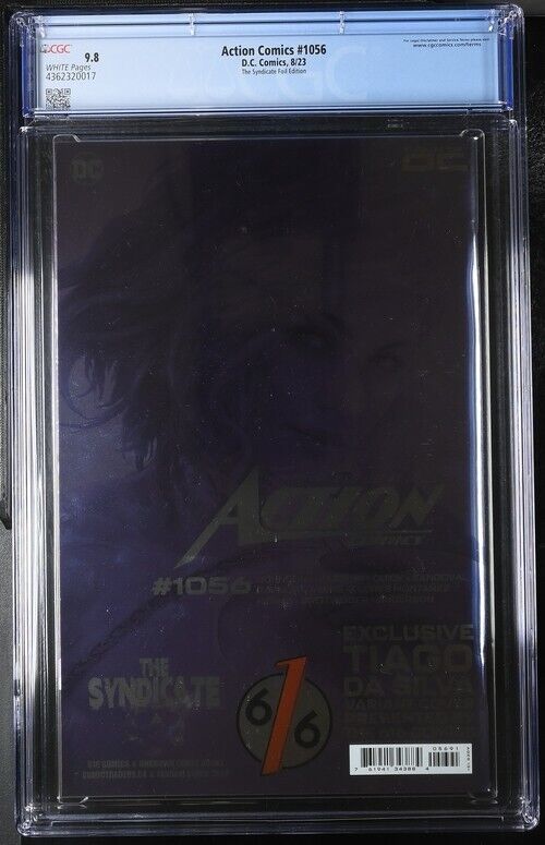 Action Comics #1056 - CGC 9.8 - Tiago da Silva Syndicate Virgin Foil Variant