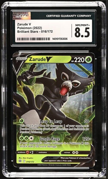 Pokemon Zarude V 016/172 Brilliant Stars English 8.5 (2022) 