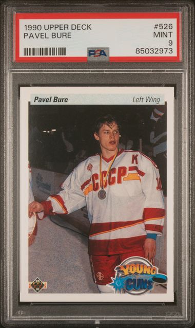 1990 UPPER DECK PAVEL BURE   526   PSA MINT 9