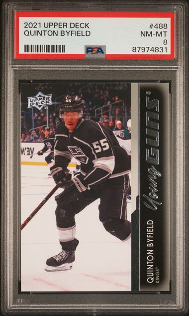 2021-2022 UPPER DECK QUINTON BYFIELD   488   PSA NM-MT 8