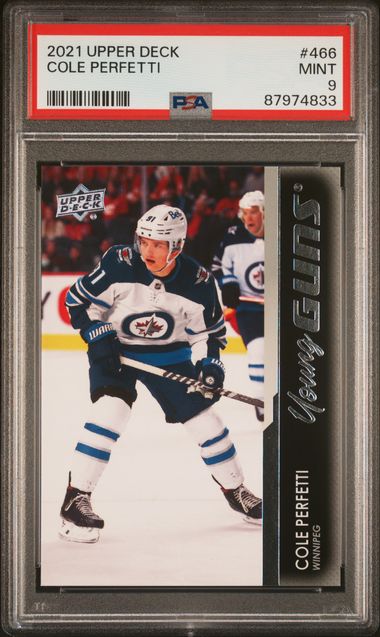2021-2022 UPPER DECK COLE PERFETTI   466   PSA MINT 9