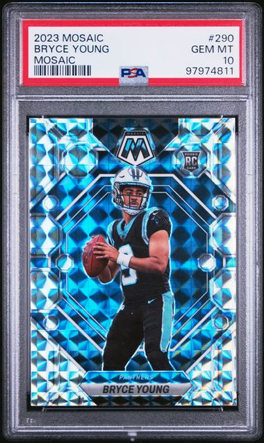 2023 PANINI MOSAIC BRYCE YOUNG   290  MOSAIC PSA GEM MT 10