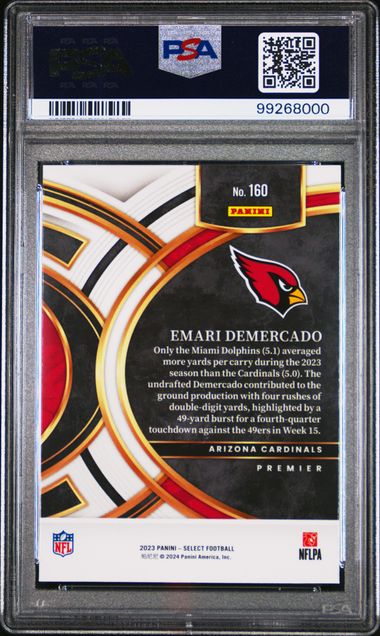 2023 PANINI SELECT EMARI DEMERCADO   160   PSA GEM MT 10