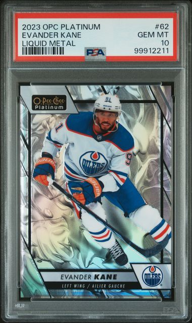 2023 O-PEE-CHEE PLATINUM EVANDER KANE   62  LIQUID METAL PSA GEM MT 10  /399