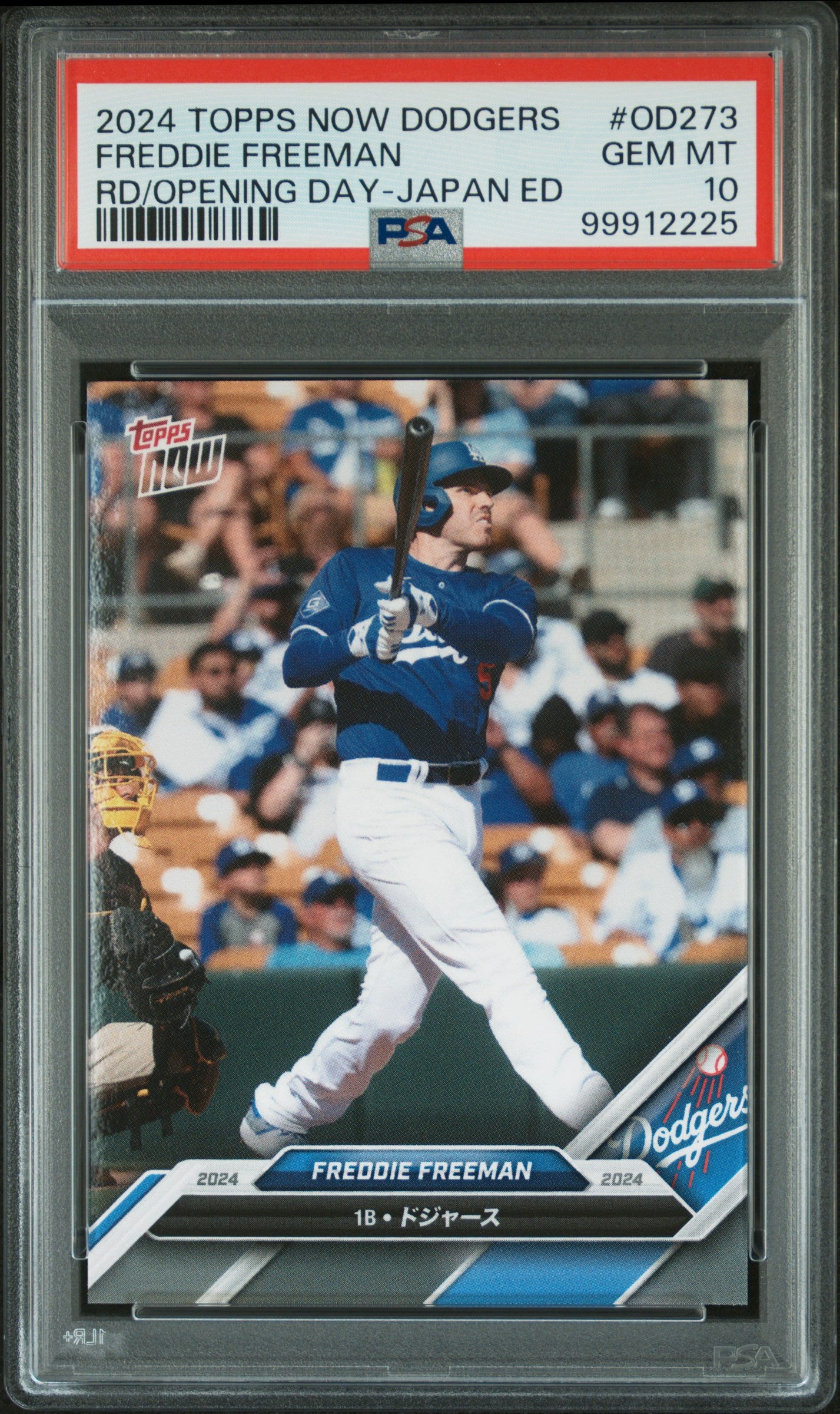 2024 TOPPS NOW FREDDIE FREEMAN ROAD TO OPENING DAY JAPAN EDITION OD273 PSA 10