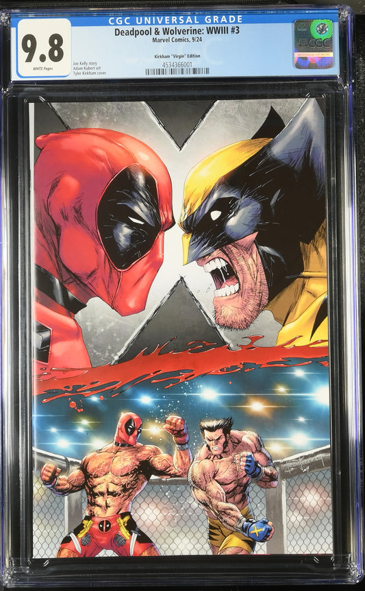 Deadpool & Wolverine: WWIII #3 Kirkham "Virgin" Edition 9.8