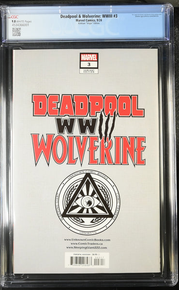 Deadpool & Wolverine: WWIII #3 Kirkham "Virgin" Edition 9.8