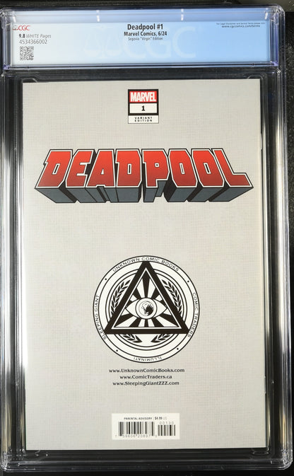 Deadpool #1 Segovia "Virgin" Edition 9.8