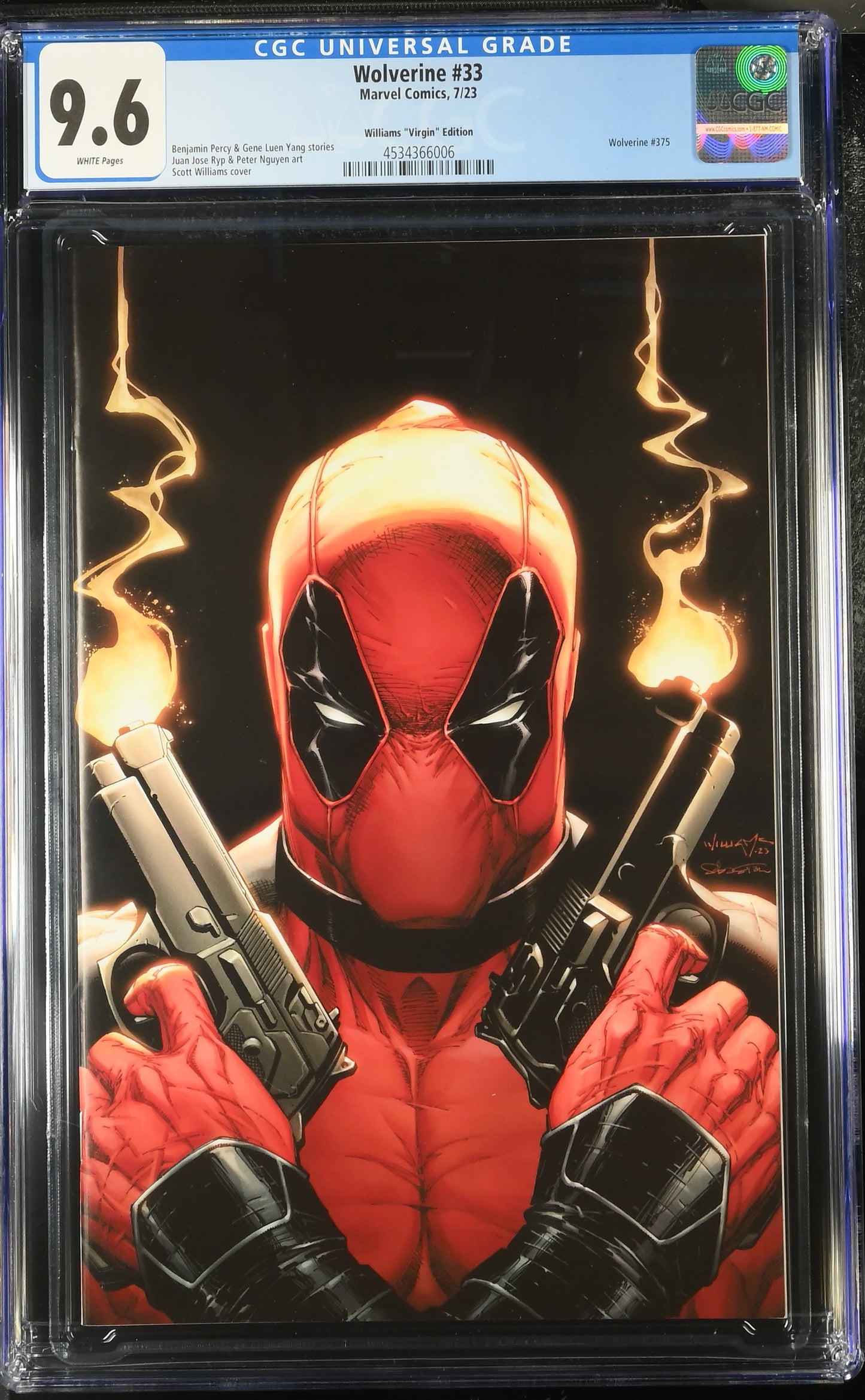 Wolverine #33 Williams "Virgin" Edition CGC 9.6