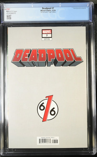 Deadpool #7 The 616 Comics "Virgin" Edition 9.8
